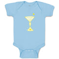 Baby Clothes Cancer Martini Yellow Cancer Support Cause Baby Bodysuits Cotton