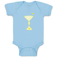 Baby Clothes Cancer Martini Yellow Cancer Support Cause Baby Bodysuits Cotton