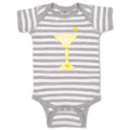 Baby Clothes Cancer Martini Yellow Cancer Support Cause Baby Bodysuits Cotton