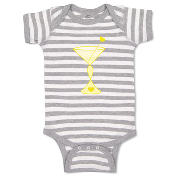 Baby Clothes Cancer Martini Yellow Cancer Support Cause Baby Bodysuits Cotton