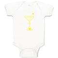 Baby Clothes Cancer Martini Yellow Cancer Support Cause Baby Bodysuits Cotton