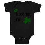 Baby Clothes Kiss Me I'M Green Shamrock Green Kiss St Patrick's Day Cotton