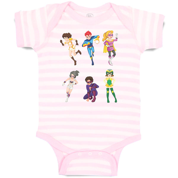 Baby Clothes Animated Super Natural Cartoon Heroes with Their Costumes Cotton