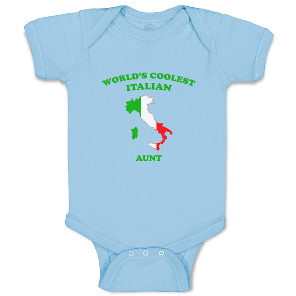 Baby Clothes Worlds Coolest Italian Aunt Countries Baby Bodysuits Cotton