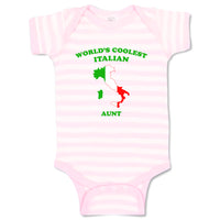 Baby Clothes Worlds Coolest Italian Aunt Countries Baby Bodysuits Cotton