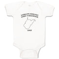 Baby Clothes World's Coolest West Virginian Dad Wv States Baby Bodysuits Cotton