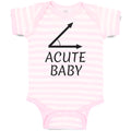 Baby Clothes Acute Angle Baby Geometry Math Sign and Symbol Baby Bodysuits