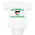 Baby Clothes The Adorable Palestinian Flag on Heart Symbol Baby Bodysuits Cotton