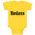 Baby Clothes Badass Typography Letter Baby Bodysuits Boy & Girl Cotton