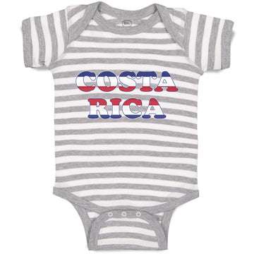 Baby Clothes Costa Rica American Flag Usa Baby Bodysuits Boy & Girl Cotton