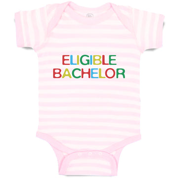 Baby Clothes Eligible Bachelor Monogram Letters Baby Bodysuits Boy & Girl Cotton