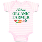 Baby Clothes Future Organic Farmer Harvests and Sell Vegetables Baby Bodysuits