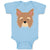 Baby Clothes Yorkshire Terrier Breed Face and Head Baby Bodysuits Cotton