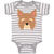 Baby Clothes Yorkshire Terrier Breed Face and Head Baby Bodysuits Cotton