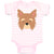 Baby Clothes Yorkshire Terrier Breed Face and Head Baby Bodysuits Cotton