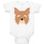 Baby Clothes Yorkshire Terrier Breed Face and Head Baby Bodysuits Cotton