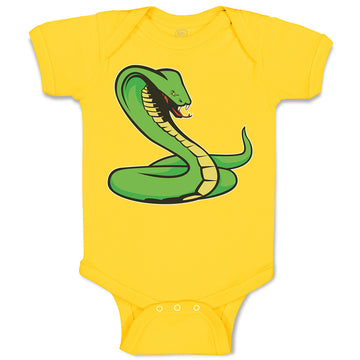 Baby Clothes Green King Cobra Serpent Venomous Baby Bodysuits Boy & Girl Cotton