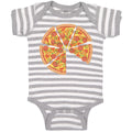 Baby Clothes Pizza Slice with Mozzarella Cheese Baby Bodysuits Boy & Girl Cotton