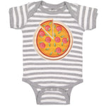Baby Clothes Restaurants Pizza with Delicious Taste Pepperoni Pizza Cotton