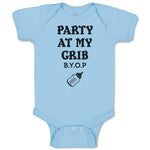 Baby Clothes Party at My Grib B.Y.O.P with Outline Feeding Bottle Baby Bodysuits