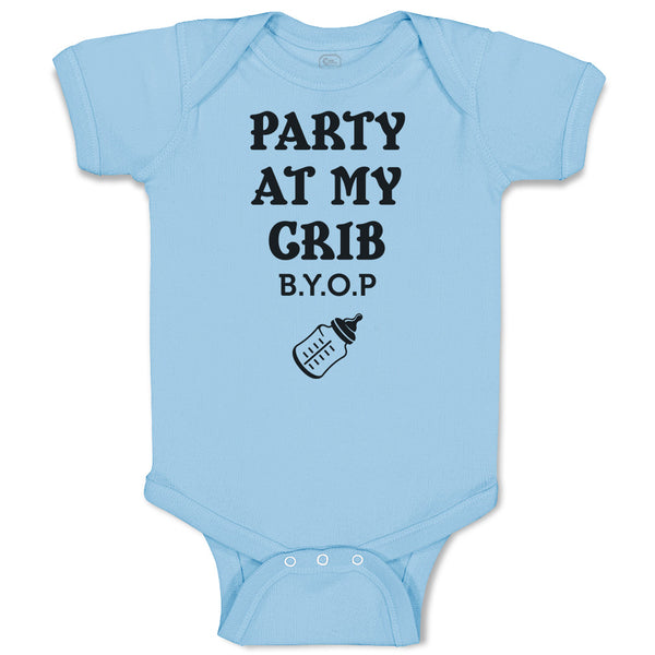 Baby Clothes Party at My Grib B.Y.O.P with Outline Feeding Bottle Baby Bodysuits