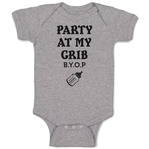 Baby Clothes Party at My Grib B.Y.O.P with Outline Feeding Bottle Baby Bodysuits