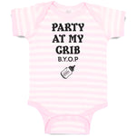 Baby Clothes Party at My Grib B.Y.O.P with Outline Feeding Bottle Baby Bodysuits