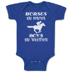 Baby Clothes Horses Are Forever Boys Are Whatever! Baby Bodysuits Cotton