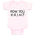 Baby Clothes How You D.O.I.N. Baby Bodysuits Boy & Girl Newborn Clothes Cotton