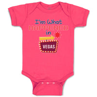 Baby Clothes I'M What Happened in Vegas with Direction Arrow Baby Bodysuits