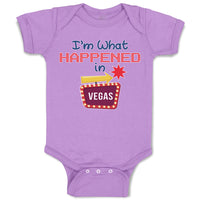 Baby Clothes I'M What Happened in Vegas with Direction Arrow Baby Bodysuits