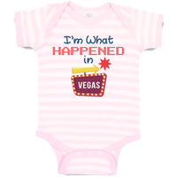 Baby Clothes I'M What Happened in Vegas with Direction Arrow Baby Bodysuits