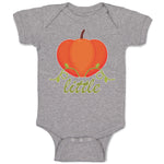 Baby Clothes Little Orange Pumpkin with Stem and Leaf Baby Bodysuits Cotton