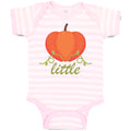 Baby Clothes Little Orange Pumpkin with Stem and Leaf Baby Bodysuits Cotton