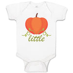 Baby Clothes Little Orange Pumpkin with Stem and Leaf Baby Bodysuits Cotton