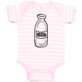 Baby Clothes Milk Transparency Bottle Baby Bodysuits Boy & Girl Cotton