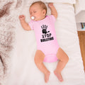 Baby Clothes Stop Bullying Sign and Social Problems of Humanity with Handprint