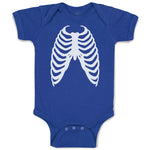 Baby Clothes Human Skull Chest Bone Skeleton Baby Bodysuits Boy & Girl Cotton