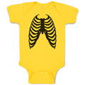 Baby Clothes Human Skull Chest Bone Skeleton Baby Bodysuits Boy & Girl Cotton