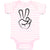 Baby Clothes Peace Symbol Hand Gesture Baby Bodysuits Boy & Girl Cotton