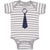 Baby Clothes Polkat Dots Neck Tie Style 3 Baby Bodysuits Boy & Girl Cotton