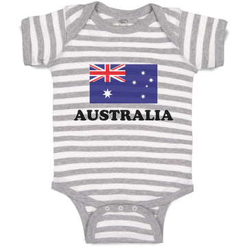 Baby Clothes American National Flag of Australia Usa Baby Bodysuits Cotton