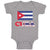 Baby Clothes National Flag of Cuba Design Style 1 Baby Bodysuits Cotton