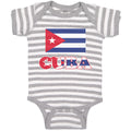 Baby Clothes National Flag of Cuba Design Style 1 Baby Bodysuits Cotton