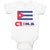 Baby Clothes National Flag of Cuba Design Style 1 Baby Bodysuits Cotton