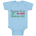 Baby Clothes Everyone Loves An Irish Mexican Girl with Shamrock Leaf Symbol