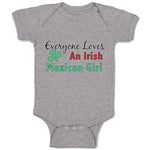 Baby Clothes Everyone Loves An Irish Mexican Girl with Shamrock Leaf Symbol