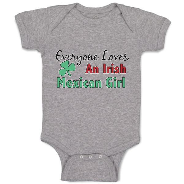 Baby Clothes Everyone Loves An Irish Mexican Girl with Shamrock Leaf Symbol