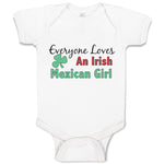 Baby Clothes Everyone Loves An Irish Mexican Girl with Shamrock Leaf Symbol