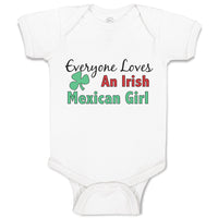 Baby Clothes Everyone Loves An Irish Mexican Girl with Shamrock Leaf Symbol